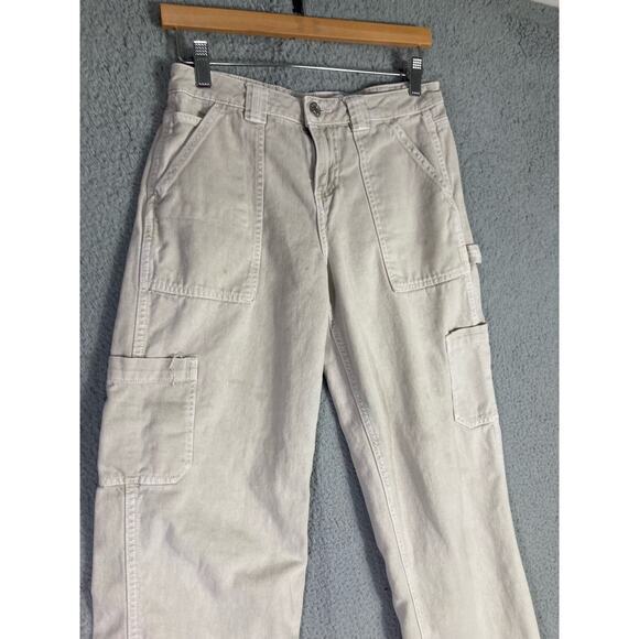 Women's Beige High Waisted Cargo Pants Size 1 Garage - Picture 6 of 11